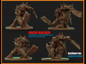 orco balder en stl 3D Print Model