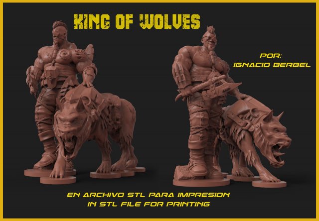 orco king of wolves 3Dプリントモデル .c4d .max .obj .3ds .fbx .stl .blend 