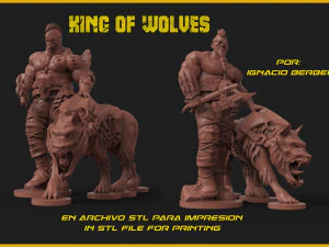 orco rey de los lobos Modelo de impresión 3D