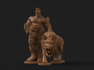 orco king of wolves 3Dプリントモデル