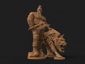orco king of wolves 3Dプリントモデル