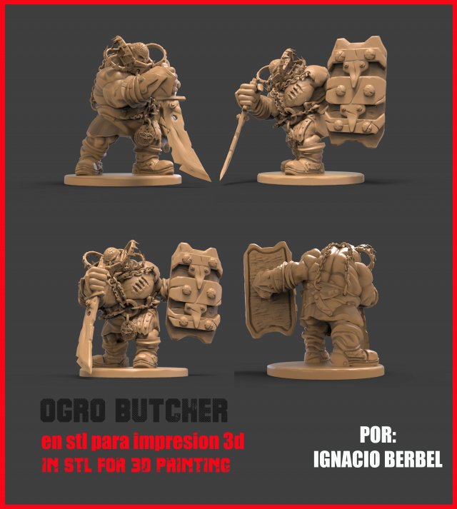 nueva oferta 6 personajes en stl 7 Model Cetak 3D .c4d .max .obj .3ds .fbx .stl .blend