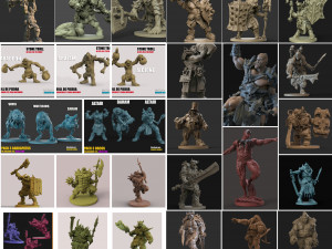 40 descuento oferton 54 personajes stl por 12 3D-printmodel