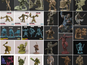 40 descuento oferton 54 personajes stl por 12 3D Print Model