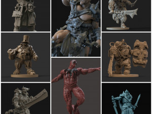 40 descuento oferton 54 personajes stl por 12 3D-printmodel