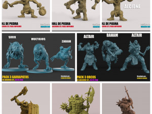 40 descuento oferton 54 personajes stl por 12 3D-printmodel