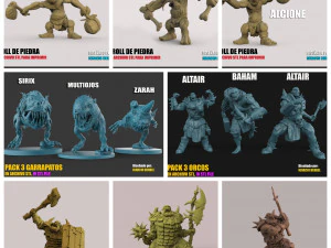 40 descuento oferton 54 personajes stl por 12 3D Print Model