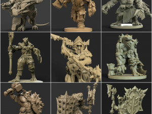 40 descuento oferton 54 personajes stl por 12 3D-printmodel
