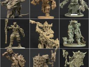 40 descuento oferton 54 personajes stl por 12 3D Print Model