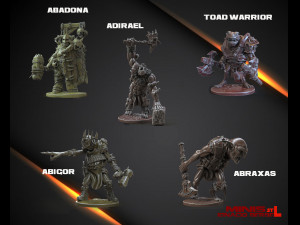 5 personajes stl para imprimir 3D 프린트 모델