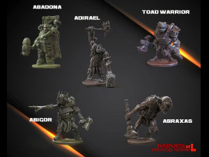 5 personajes stl para imprimir Modelo de impresión 3D