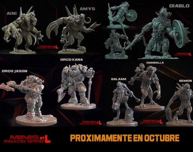 pack de 8 personajes stl 3D Print Model .c4d .max .obj .3ds .fbx .stl .blend 