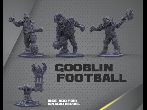gooblin football stl 3D Print Model