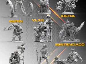 pacchetto febbraio 9 personajes stl Modello di stampa 3D