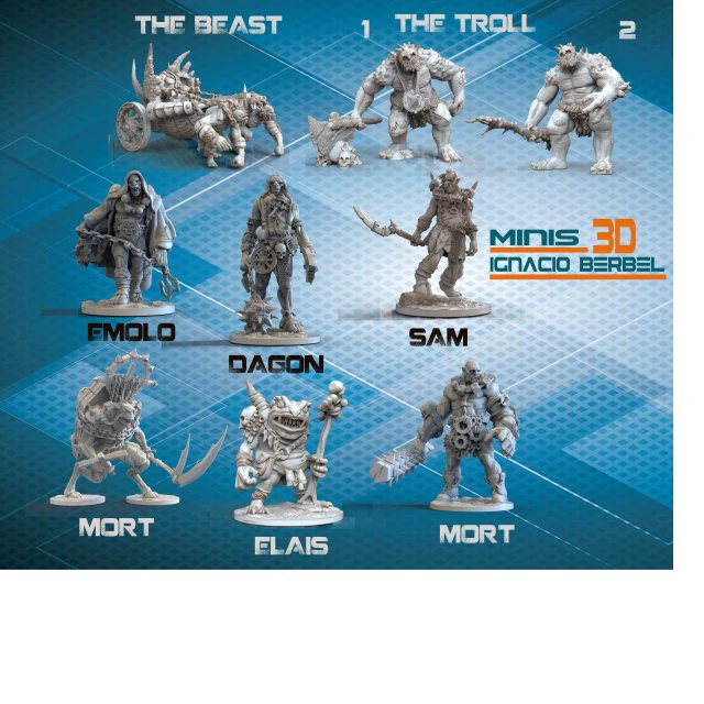 pakiet 9 os&oacute;b w stl dla wyświetleń Model do druku 3D .c4d .max .obj .3ds .fbx .stl .blend 