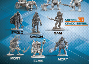 pack de 9 personajes en stl para impresion 3D 프린트 모델
