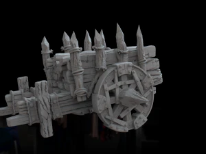 casas medievales y orcos stl 3D Print Model