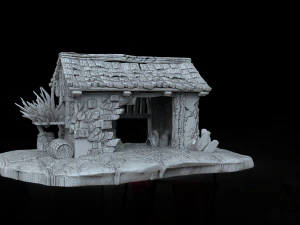 casas medievales y orcos stl 3D Print Model