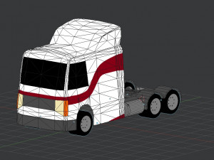 simple truck Modello 3D