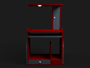 low poly smart computer table - creative smart pc table Modelo 3D