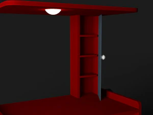 low poly smart computer table - creative smart pc table 3D Model