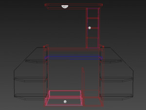 low poly smart computer table - creative smart pc table Modelo 3D