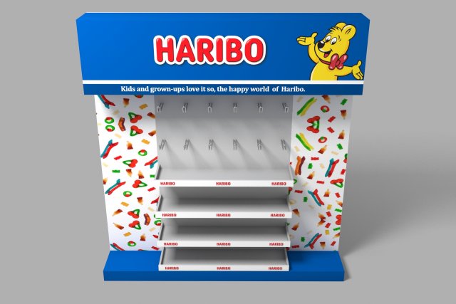 candy outlet shelf 3D Model .c4d .max .obj .3ds .fbx .stl .blend 