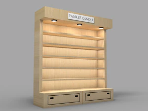 prateleira de saída de velas yankee Modelo 3D