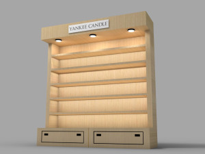 yankee candle outlet shelf 3D मॉडल