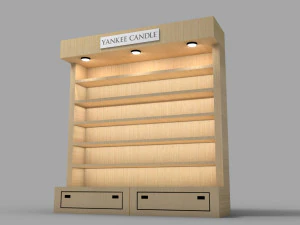 yankee candle outlet shelf 3D Model