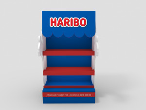 haribo outlet candy shelf Modelo 3D