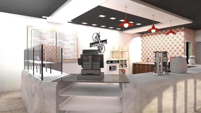 3d restaurant 3D Model .c4d .max .obj .3ds .fbx .stl .blend 
