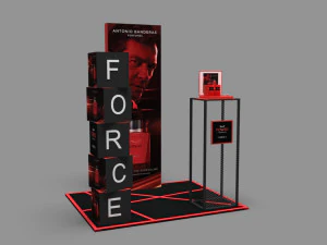 exhibition stall - fair exhibition - exhibition stand - in store booth 3D Model