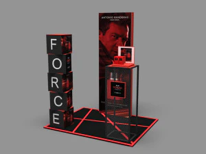 barraca de exposi&ccedil;&atilde;o - exposi&ccedil;&atilde;o de feira - estande de exposi&ccedil;&atilde;o - estande na loja Modelo 3D