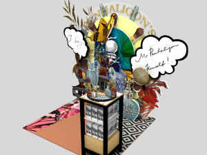 exhibition stall - fair exhibition - exhibition stand - in store booth 3D Model