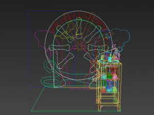 exhibition stall - fair exhibition - exhibition stand - in store booth 3D Model