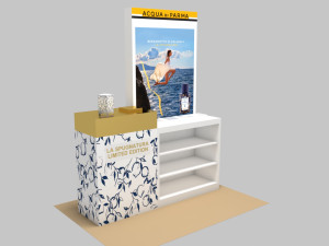 exhibition stall - fair exhibition - exhibition stand - in store booth 3D Модель