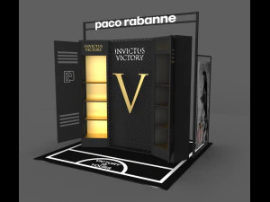 exhibition stall - fair exhibition - exhibition stand - in store booth 3D Model