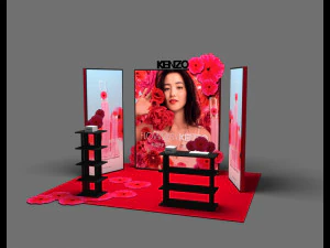 barraca de exposição - exposição de feira - estande de exposição - no estande do shopping Modelo 3D