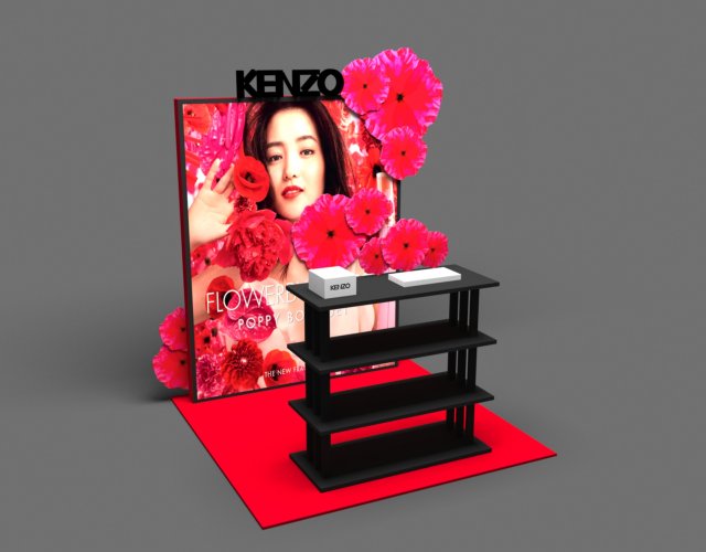 exhibition stall - fair exhibition - exhibition stand - in store booth Modelo 3D .c4d .max .obj .3ds .fbx .stl .blend 