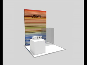 barraca de exposição - exposição de feira - estande de exposição - estande na loja Modelo 3D