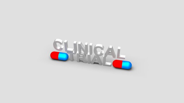 clinical trial tablet text Modelo 3D .c4d .max .obj .3ds .fbx .stl .blend 