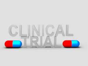 clinical trial tablet text 3D Model