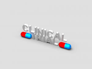 clinical trial tablet text Modelo 3D
