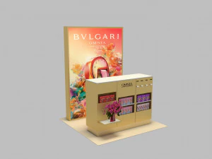 Ausstellungsstand - Messeausstellung - Ausstellungsstand - Ladenstand 3D Modell