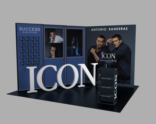 exhibition stall - fair exhibition - exhibition stand - in mall booth 3D Модель .c4d .max .obj .3ds .fbx .stl .blend 