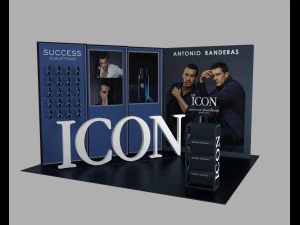 barraca de exposição - exposição de feira - estande de exposição - no estande do shopping Modelo 3D