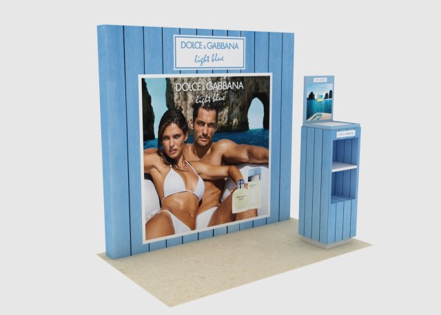exhibition stall - fair exhibition - in store booth - store exhibition - shop exhibition Modèle 3D .c4d .max .obj .3ds .fbx .stl .blend 