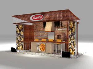 kitchen exhibition stall - fair exhibition - in store booth - store exhibition - shop exhibition 3D Model