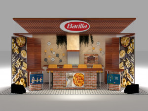 kitchen exhibition stall - fair exhibition - in store booth - store exhibition - shop exhibition Modelo 3D
